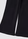 Blue flared leggings in stretchy organic cotton_1