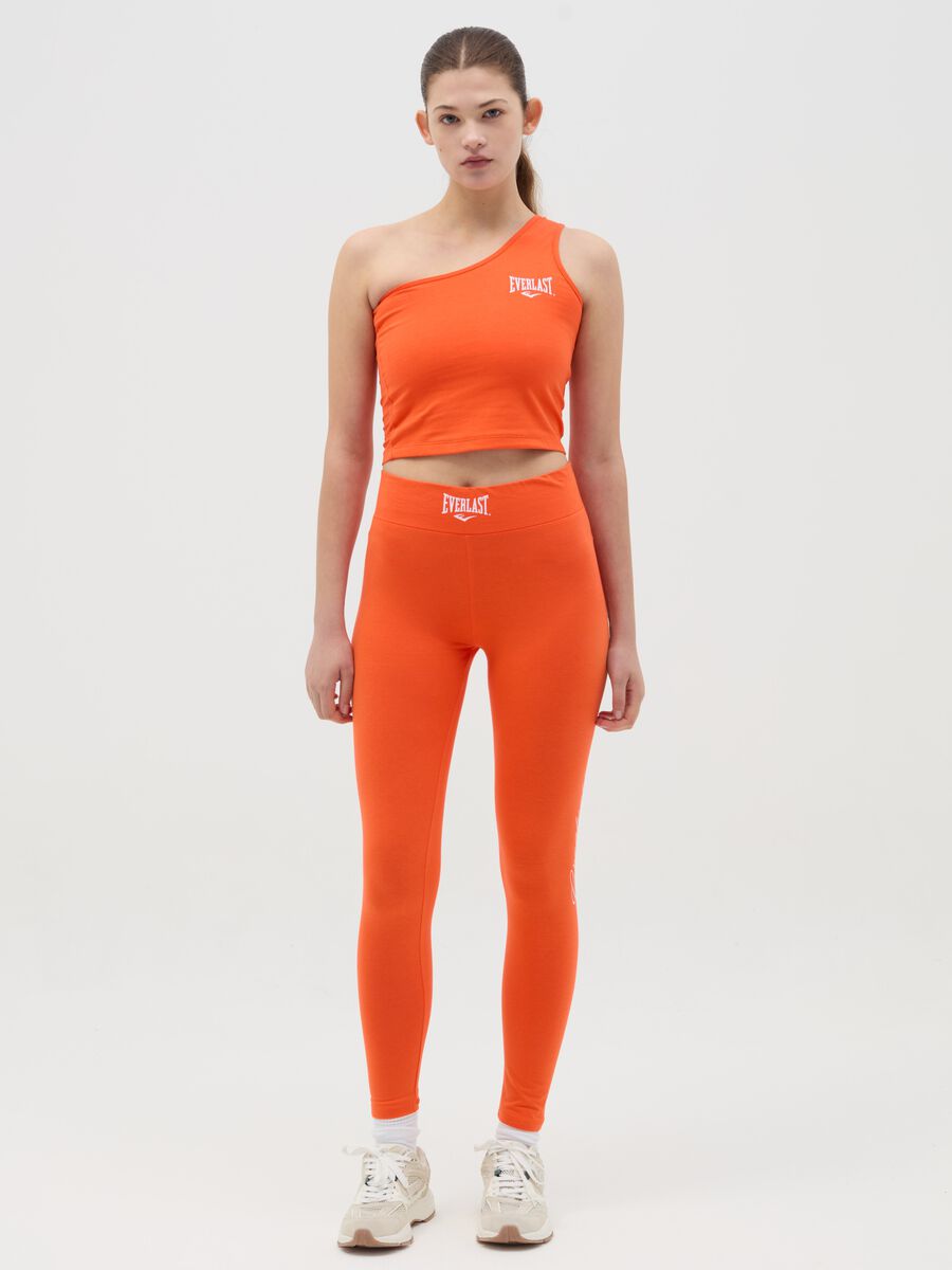 Single-shoulder top with logo embroidery_1