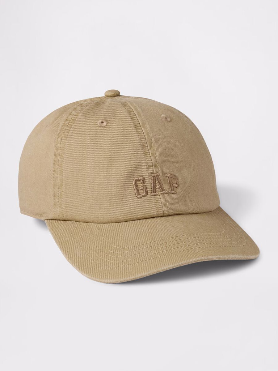 Baseball cap in beige cotton_0