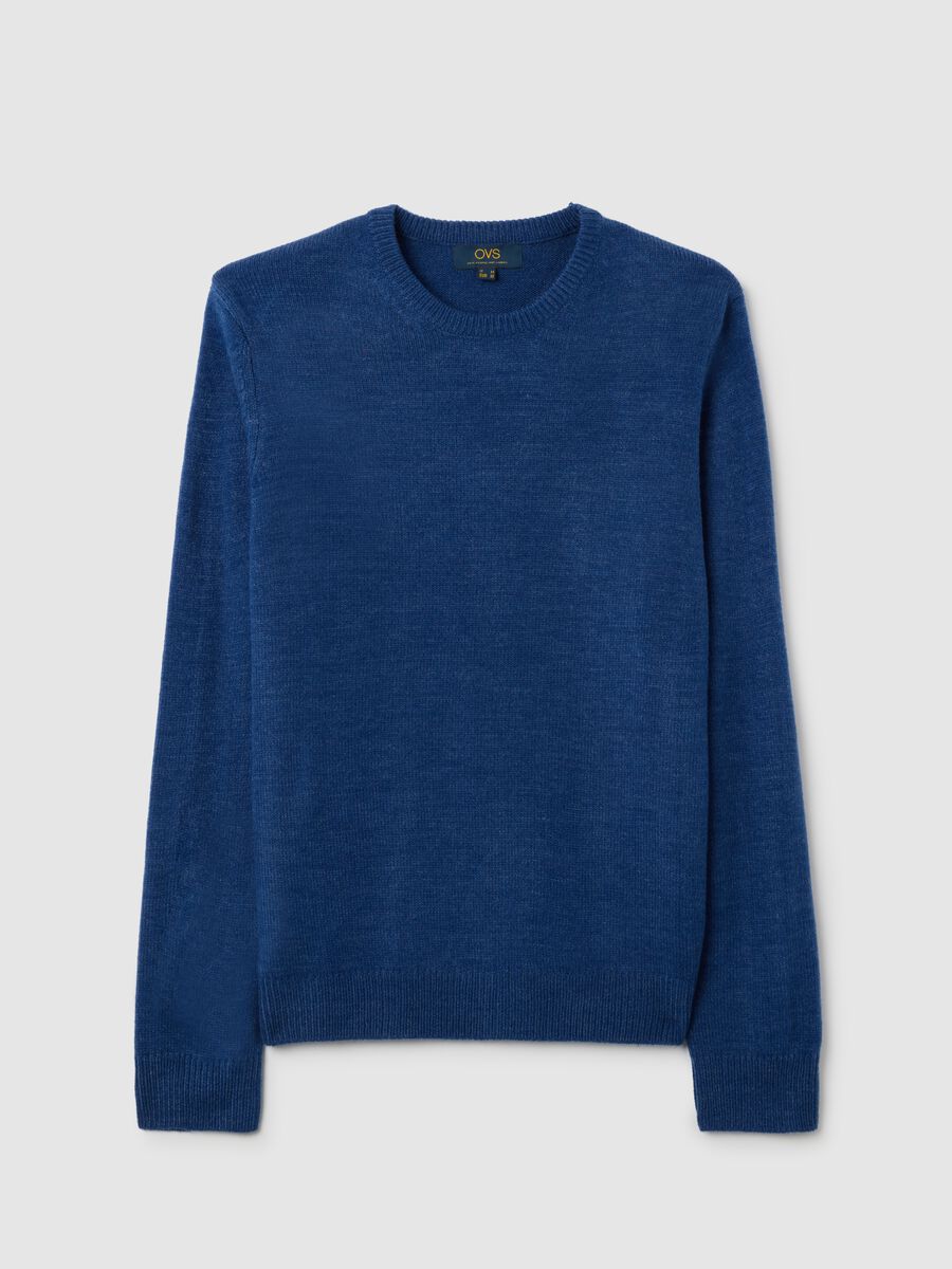 Blue Crew Neck Jumper Regular Fit_4