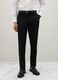 Black Slim Fit Stretch Fabric Trousers_1