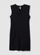 Black fitted dress with ruched detailing_5