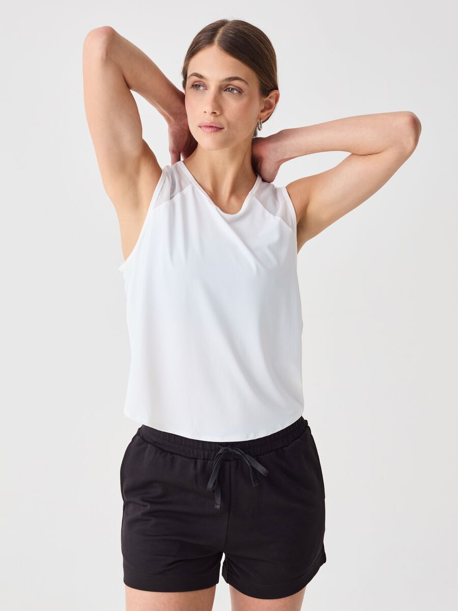 ALTAVIA STUDIO tank top with mesh inserts_0