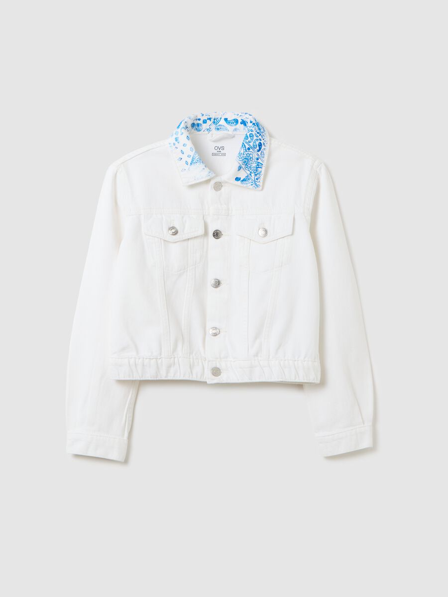 Denim jacket with elasticated hem_3