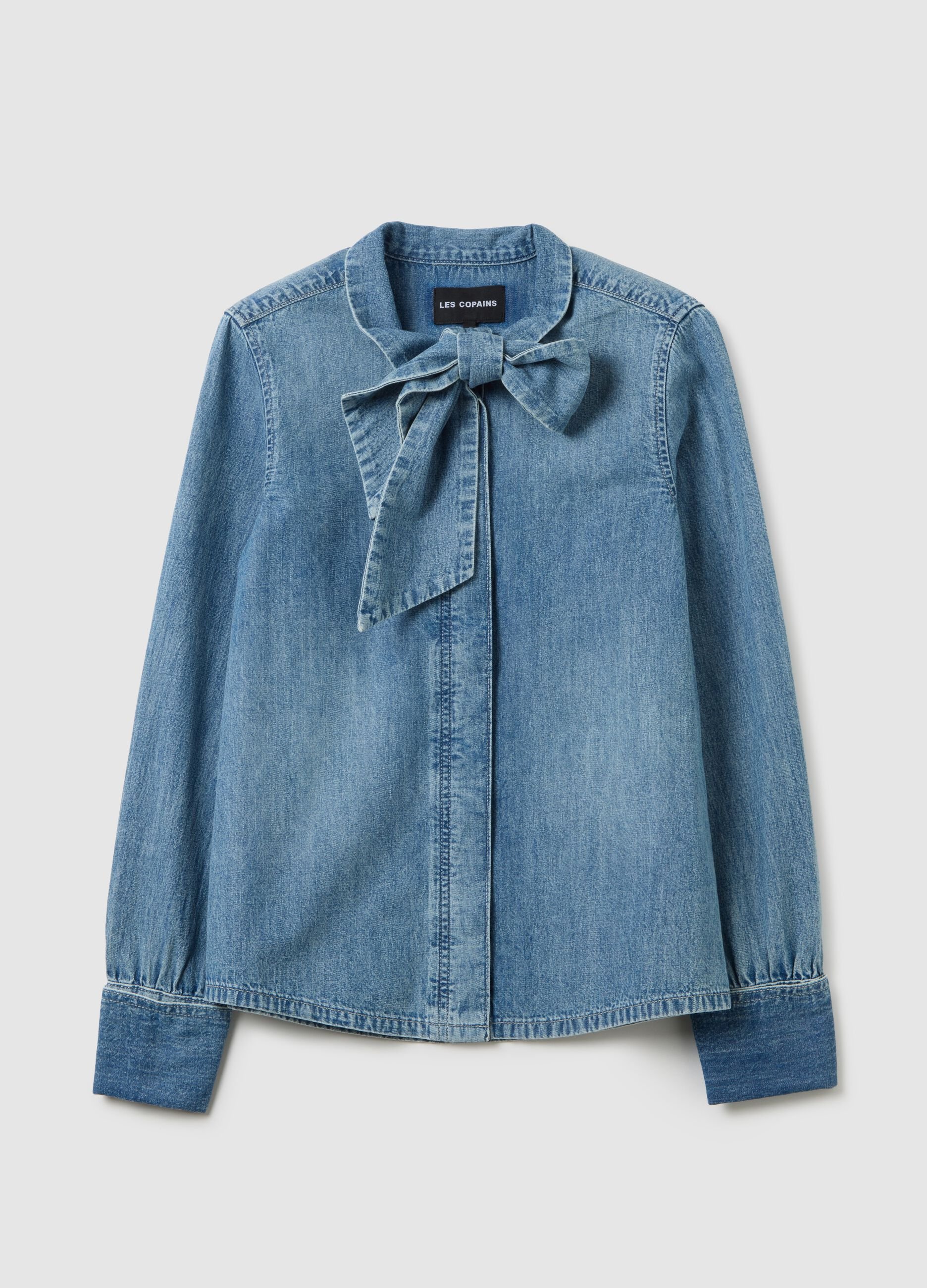 Camicia in puro cotone denim regular fit