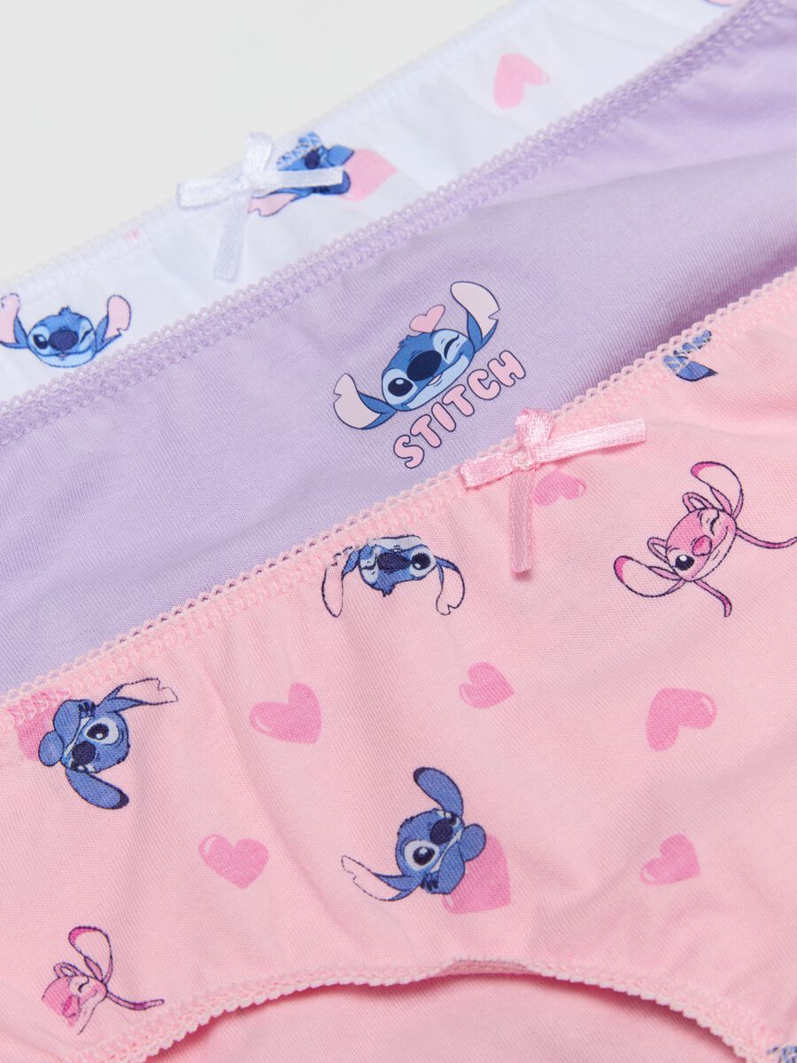 Five-pack cotton briefs with Angel & Stitch print_2