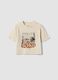 Beige organic cotton short-sleeve T-shirt_3