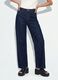 Blue denim wide-leg jeans in pure cotton_1