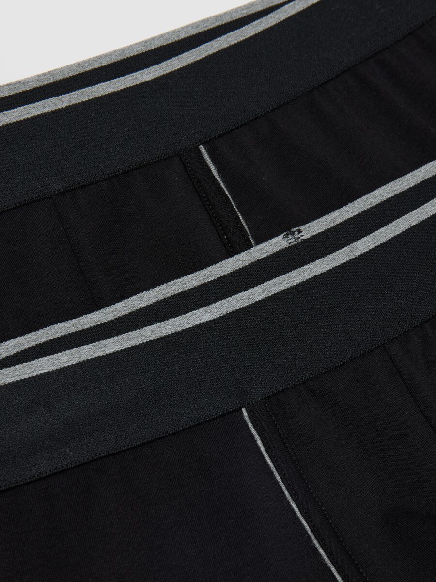 Twin pack regular fit black stretch cotton boxers_5