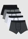 Multipack of multicoloured boxer shorts in stretch cotton regular fit_4
