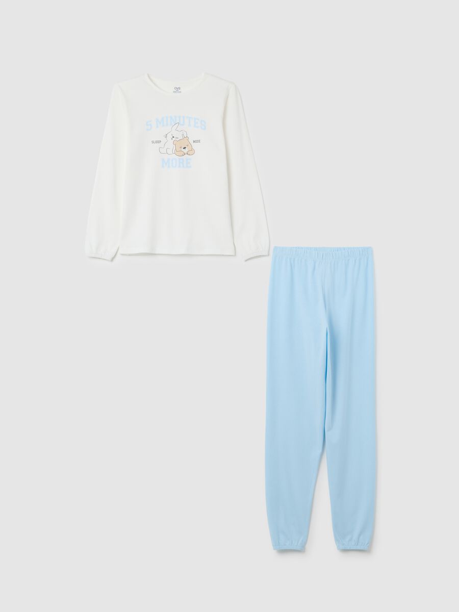 Multicolour pure cotton girl’s pyjamas_0