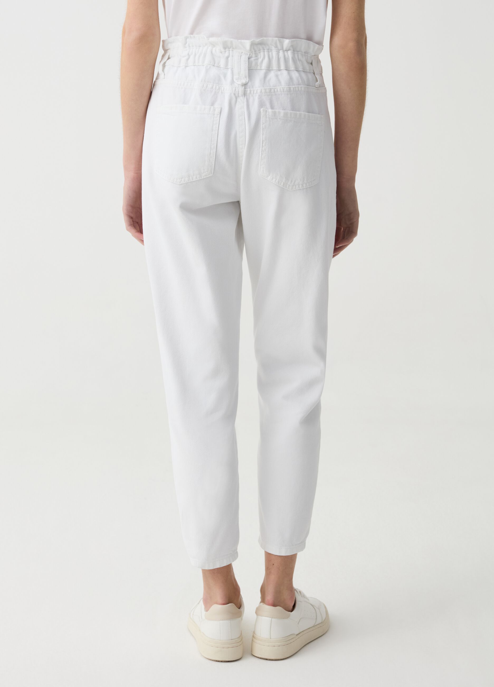 Mum-fit cropped jeans