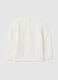 White Girls' Stretch Cotton Sweatshirt_1