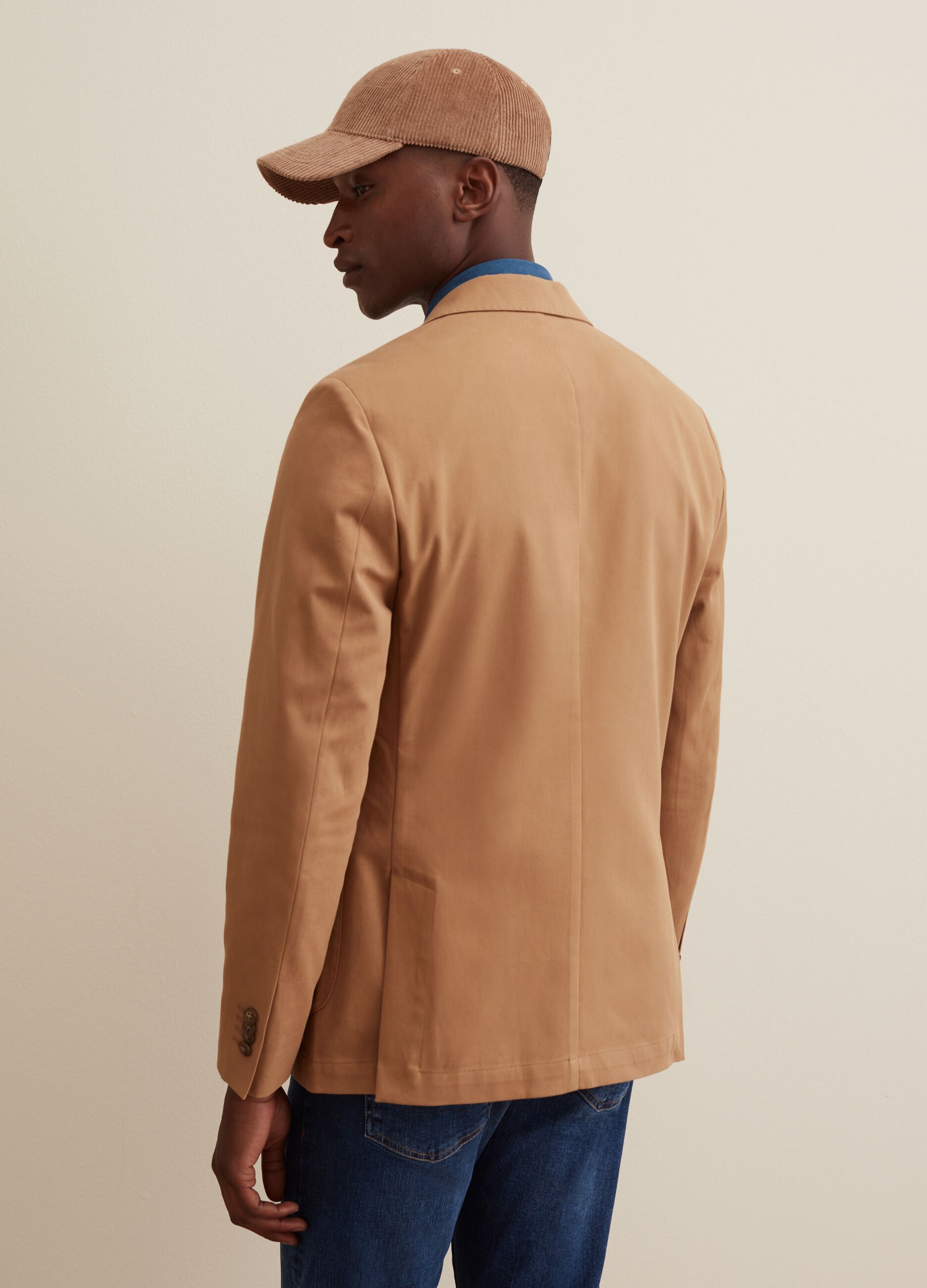 Blazer slim fit in cotone_2