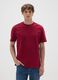 Red pure cotton regular fit T-shirt_0