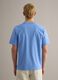 Light Blue Crew Neck Pure Cotton T-shirt Relaxed Fit_3