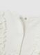 White pure cotton baby romper with zip_3