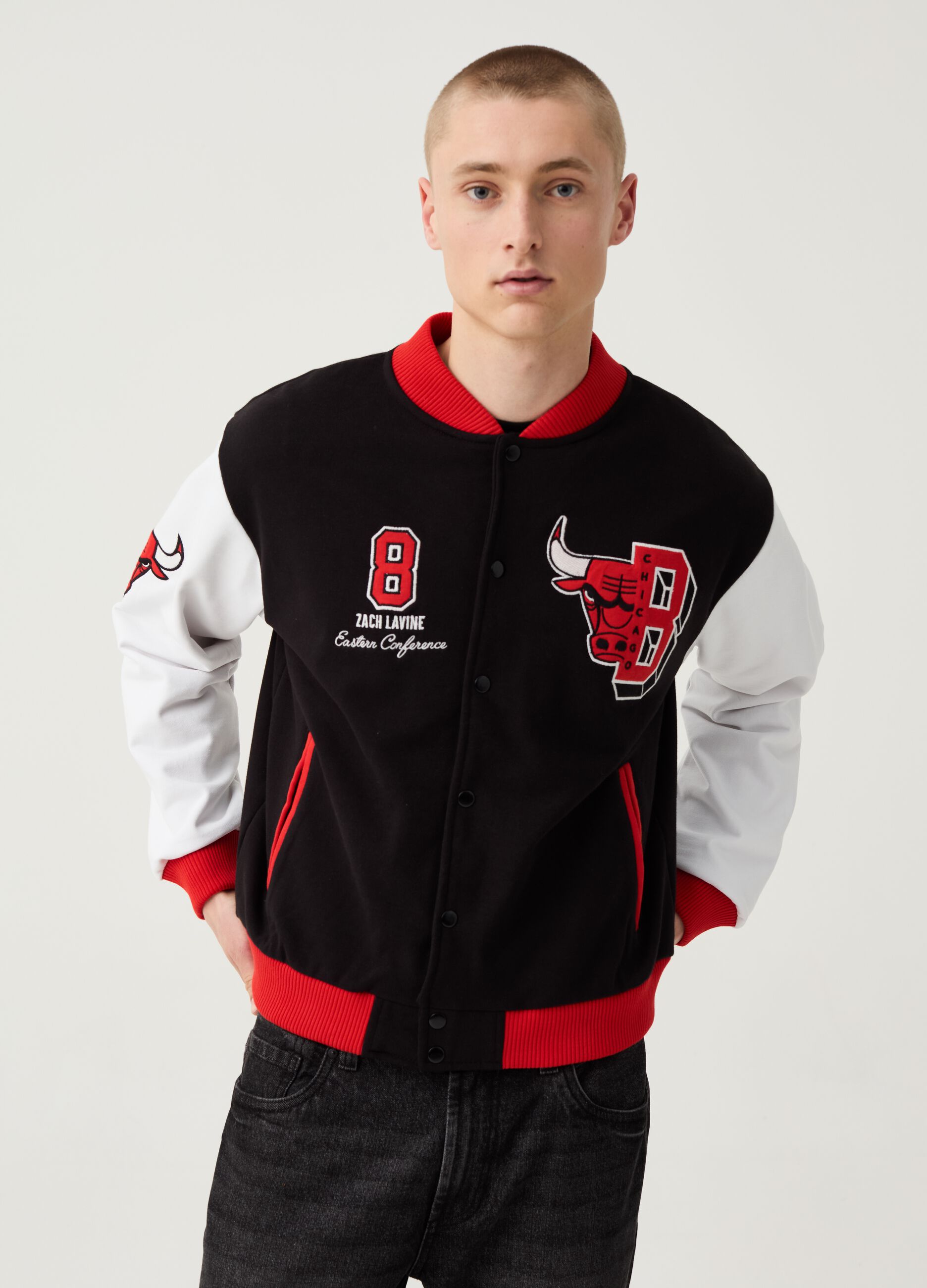 Ovs Felpa varsity NBA Chicago Bulls