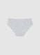 Girls' grey stretchy cotton briefs regular fit_1