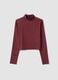 T-shirt rossa crop in tessuto elasticizzato con collo rialzato Easy Dry ALTAVIA STUDIO_4