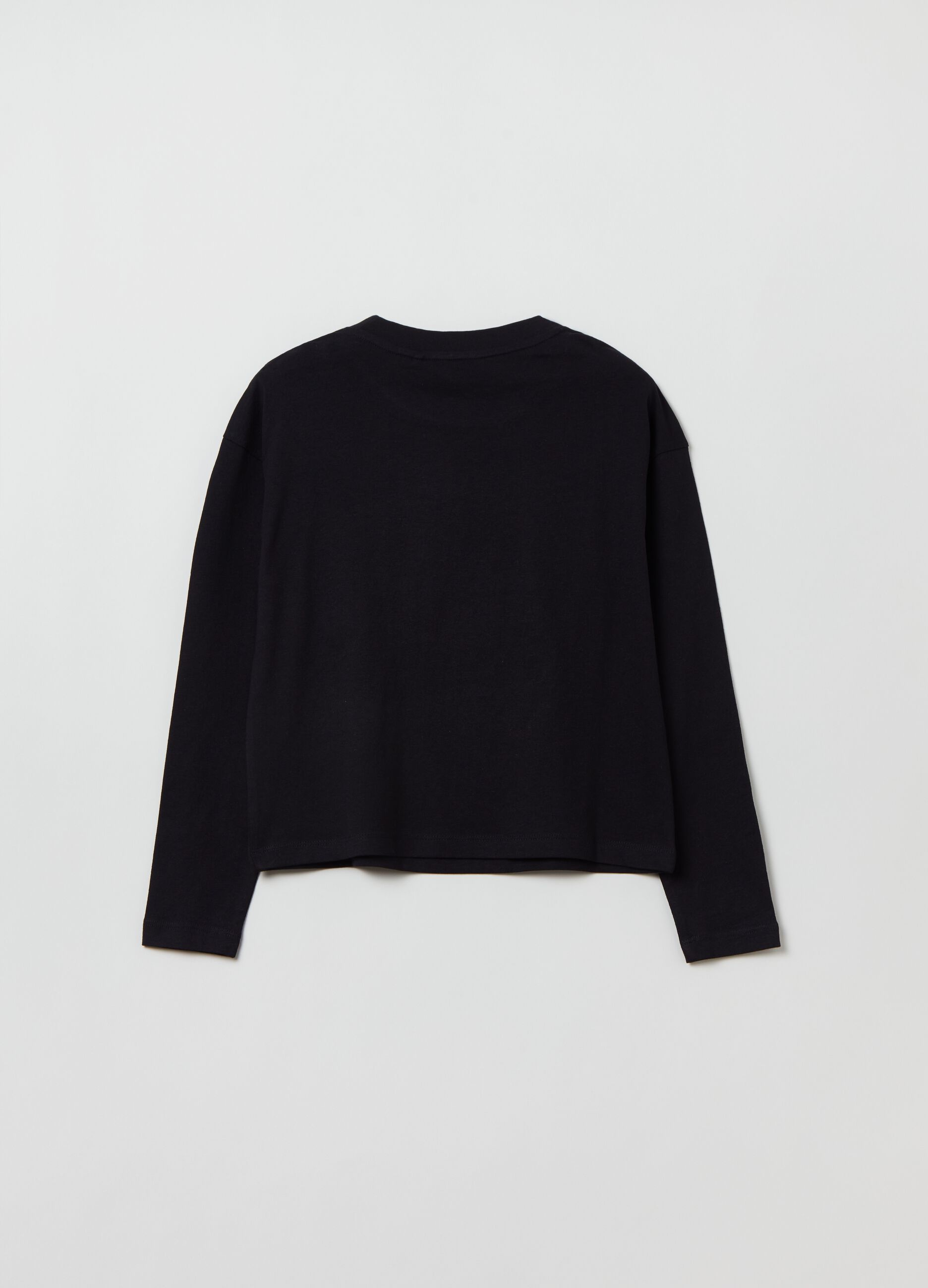 T-shirt a maniche lunghe con stampa_2
