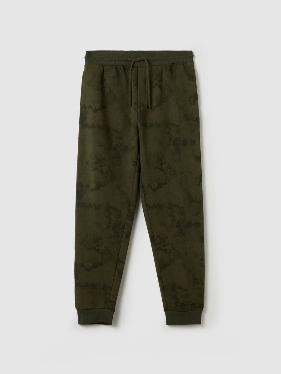 Fleece joggers with drawstring_4