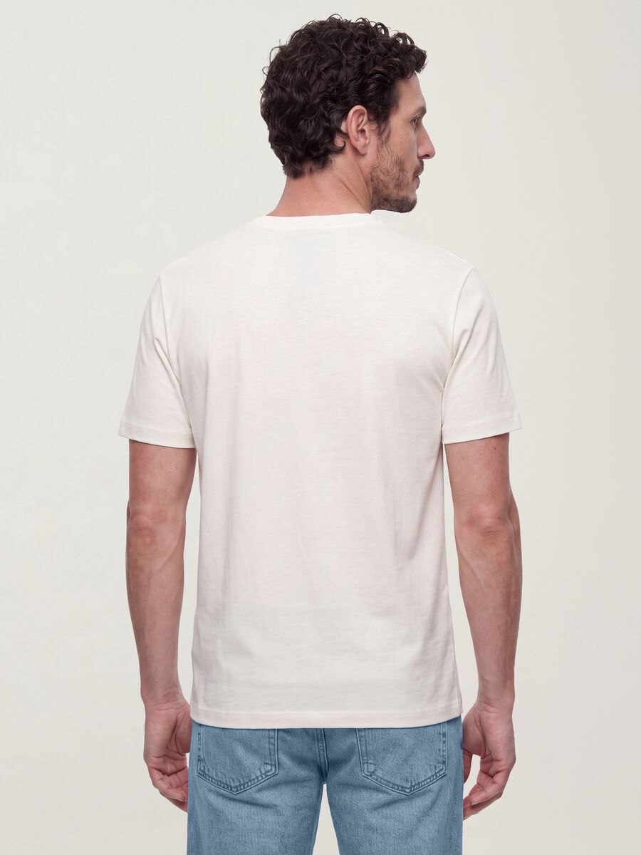 White pure cotton short-sleeve regular-fit T-shirt_2