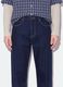 Blue denim jeans in pure cotton, baggy fit_3