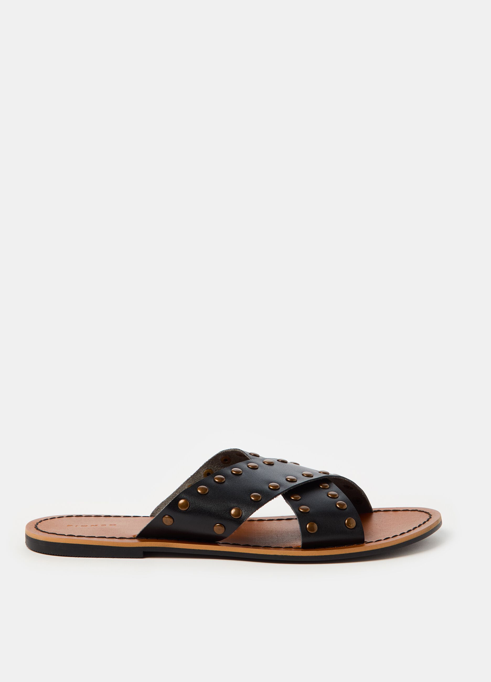 Ovs Sandali in pelle con borchie