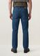 Jeans denim blu in misto cotone e viscosa regular fit_3