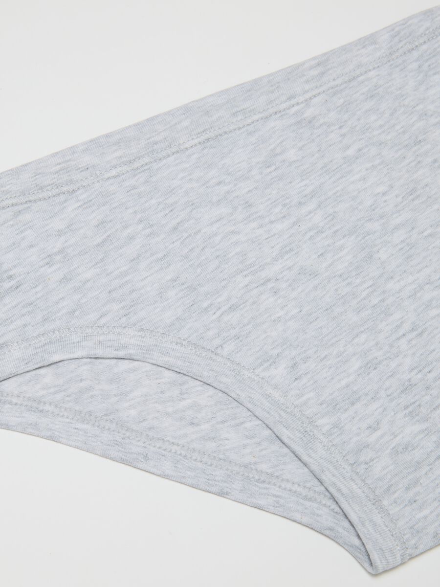 Grey elasticated cotton baby culottes for girls, regular fit_2