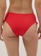 Slip bikini rossi in tessuto elasticizzato con laccetti laterali_2