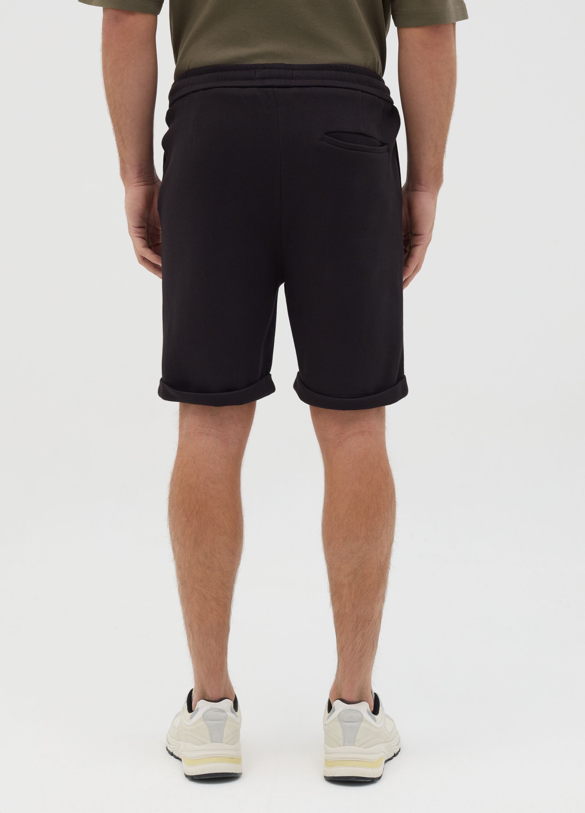 Bermuda chino in cotone con coulisse