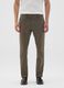 Green Stretch Cotton Regular Fit Trousers_1