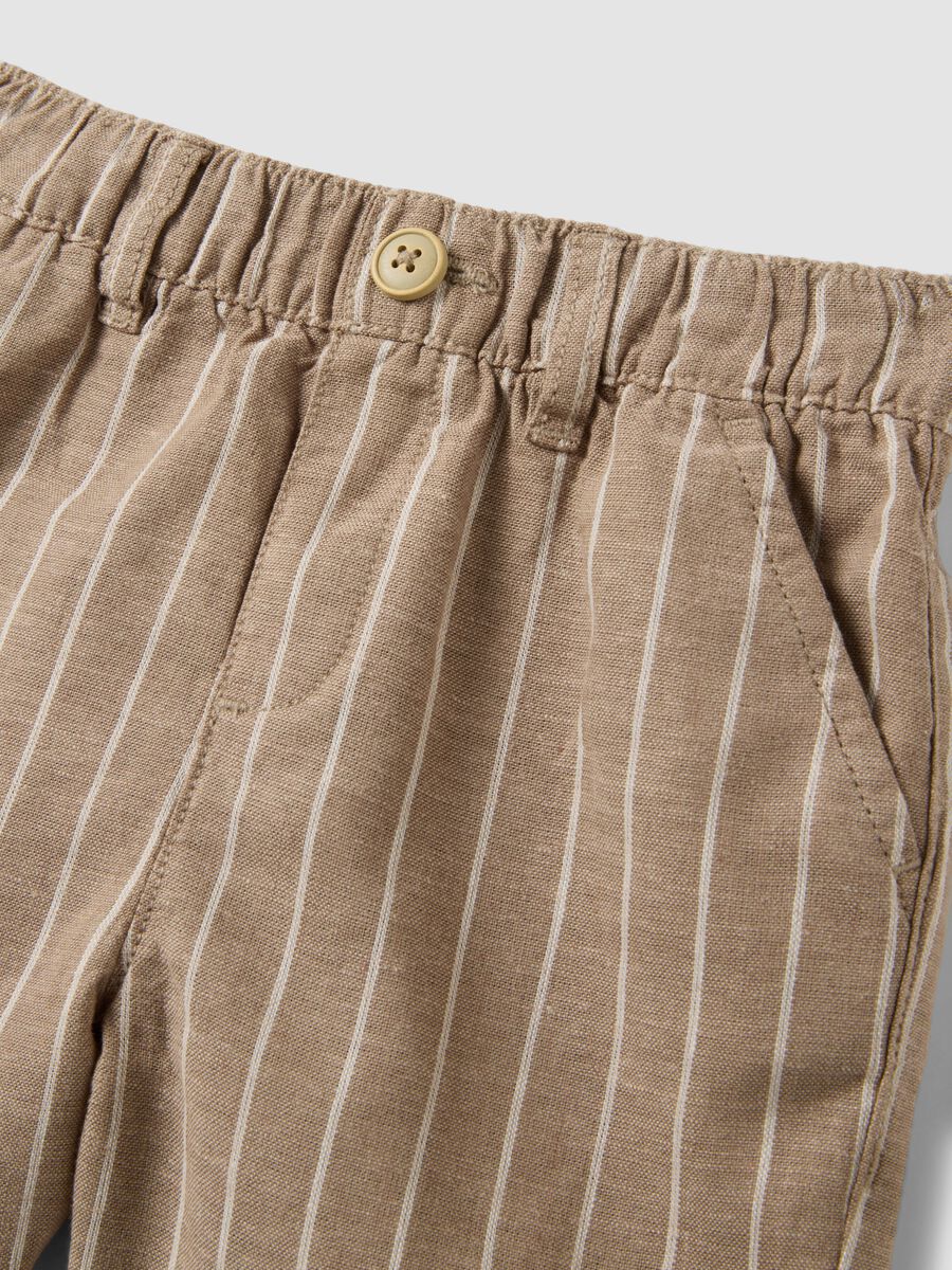 Set in misto lino e cotone multicolor da bimbo_3