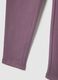Purple girls' leggings in stretchy cotton with skinny fit_3
