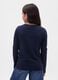 Blue long-sleeve pure cotton T-shirt with GAP logo_1