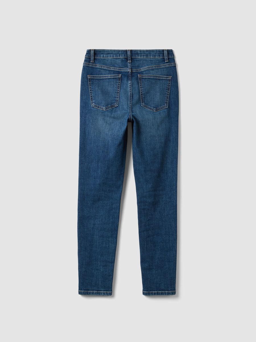 Blue denim skinny-fit jeans in stretch cotton_6