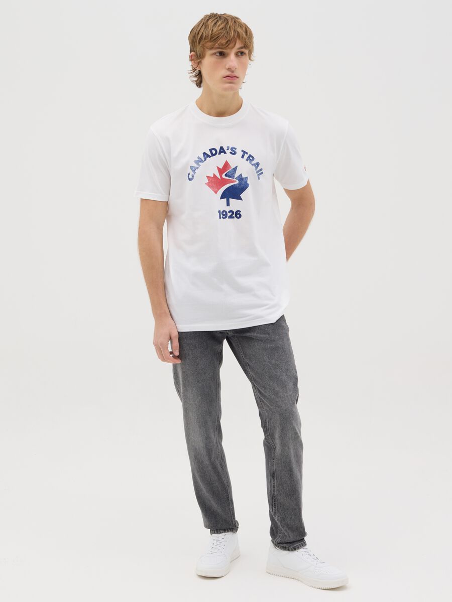 Canada's Trail white T-shirt with print_1
