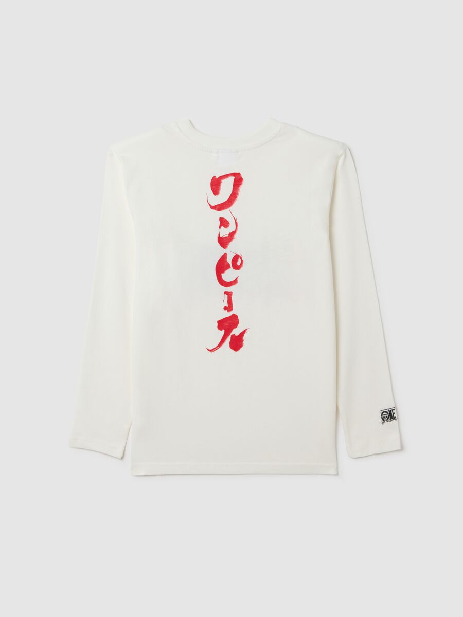 Boys' pure cotton white T-shirt with oversized fit_4