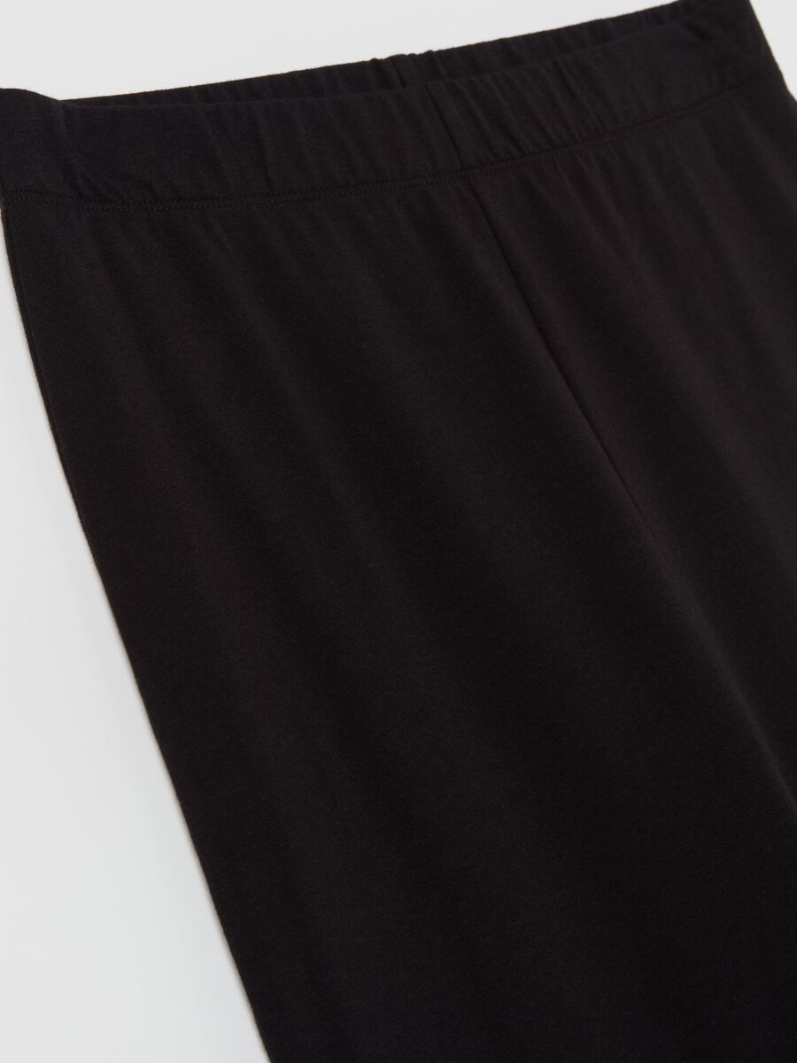 Leggings flare fit in cotone stretch_5
