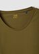 Green stretch cotton crew-neck T-shirt, regular fit_6