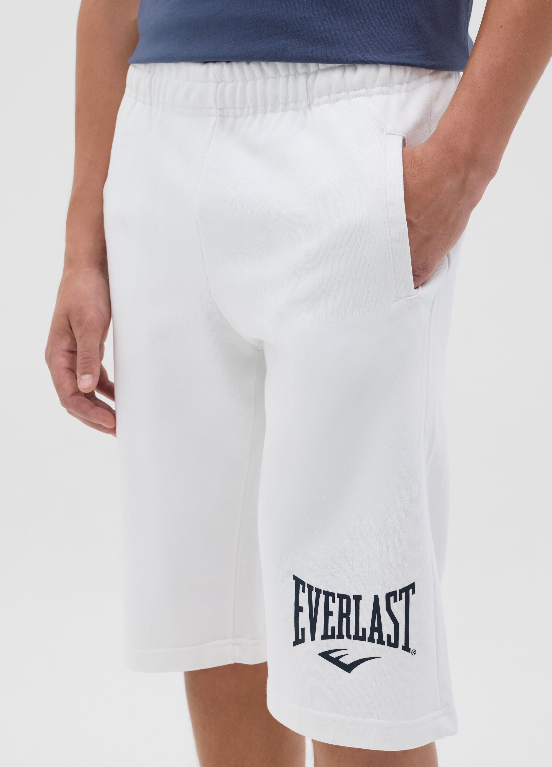 White Everlast Sports Bermuda Shorts
