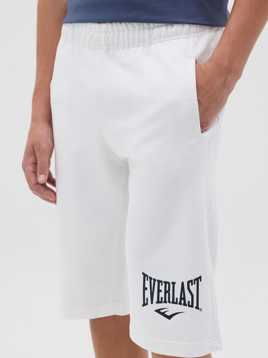White Everlast Sports Bermuda Shorts_3
