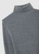 Grey cotton blend turtleneck regular fit_5