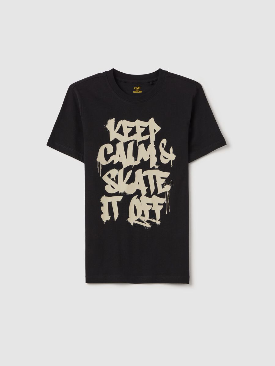 Cotton T-shirt with print_3