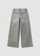 Girls&rsquo; grey wide-leg jeans in pure cotton_2