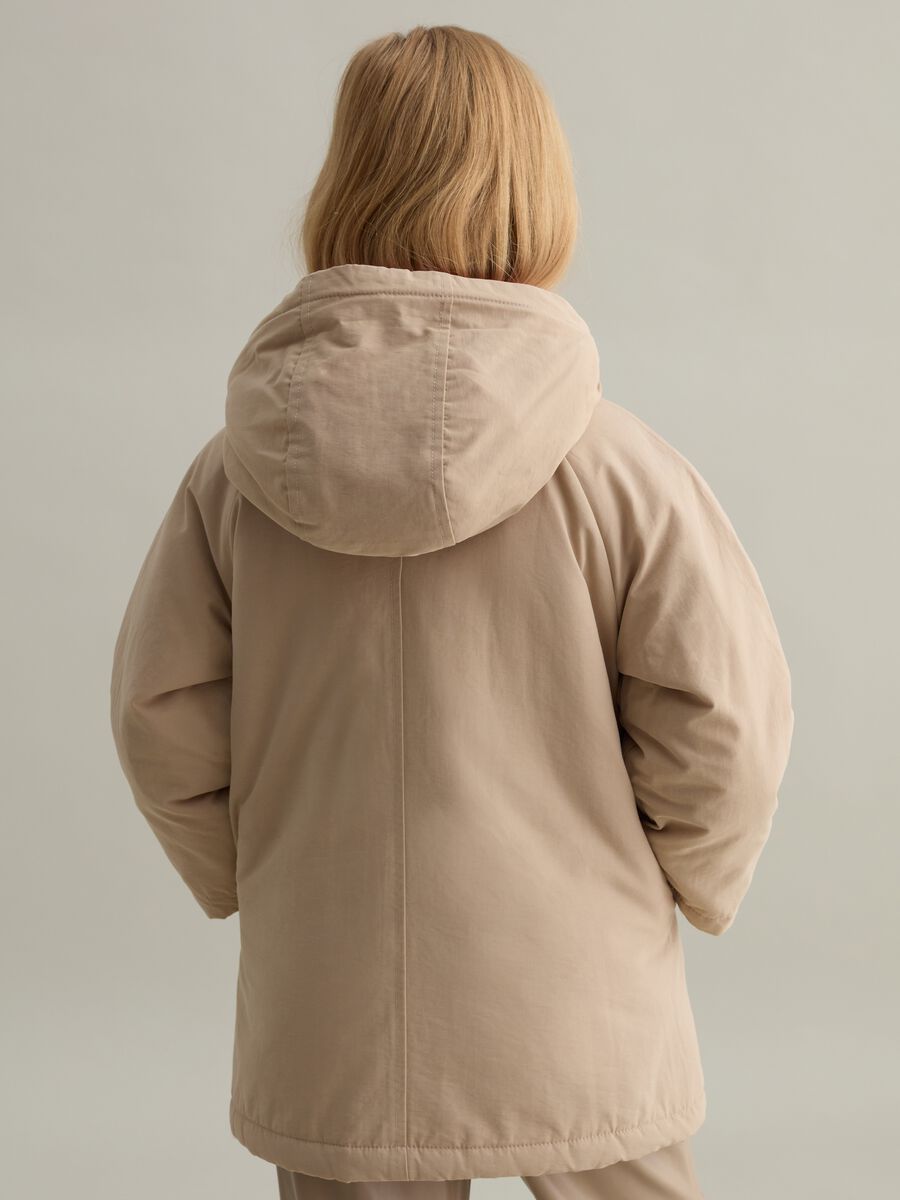 Parka with hood with sherpa lining_1