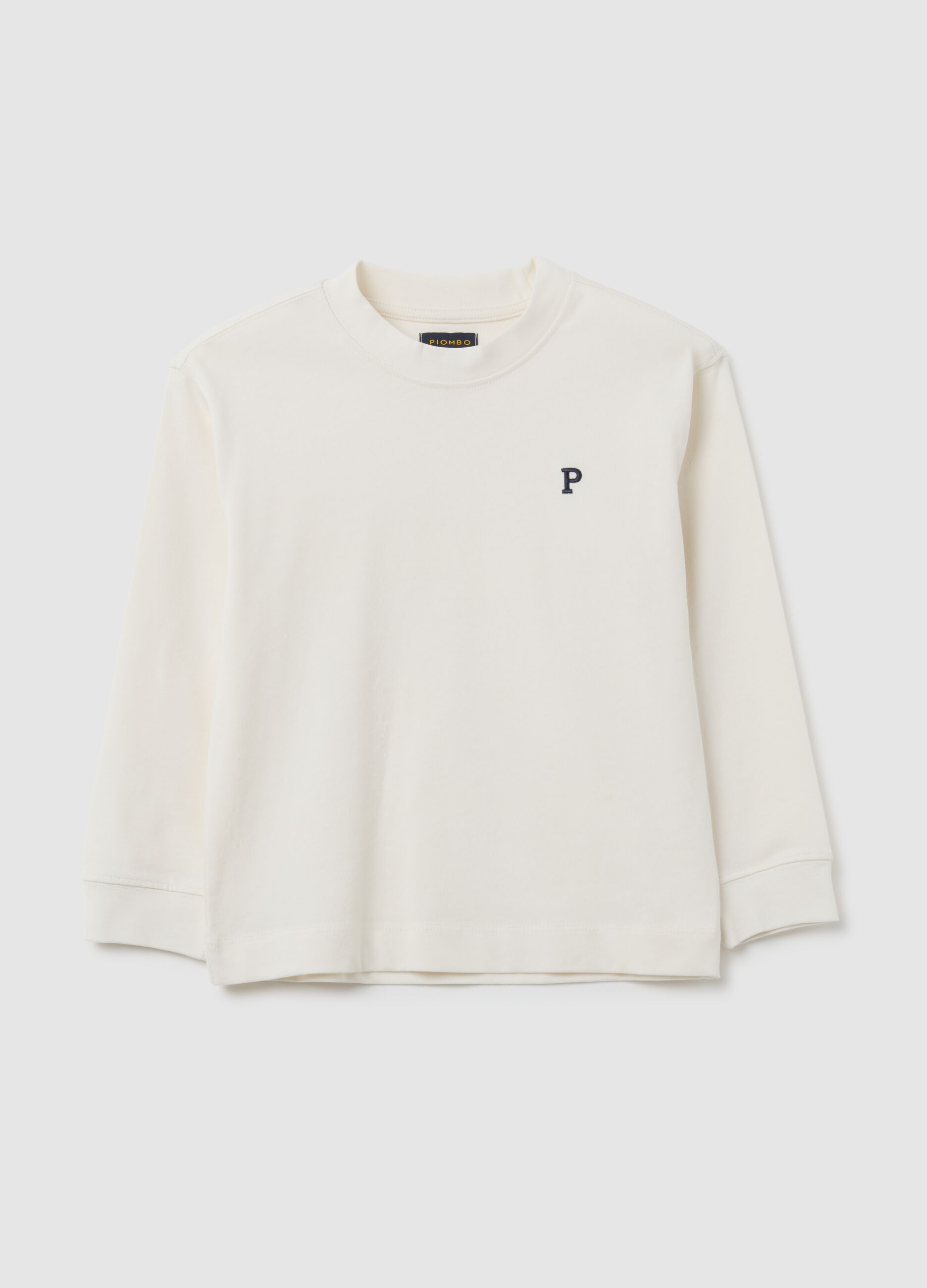 Children's pure cotton white regular fit T-shirt