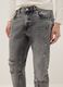 Grey Slim Fit Distressed Pure Cotton Jeans_3